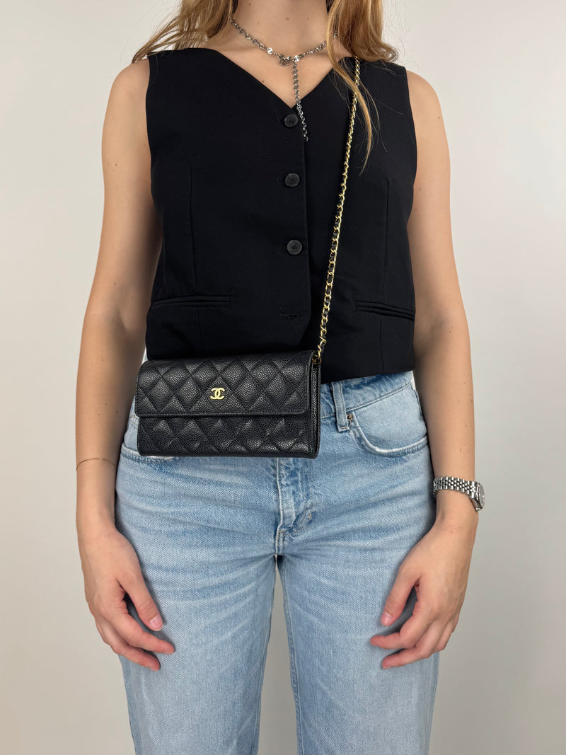 Chanel Wallet On Chain - worn