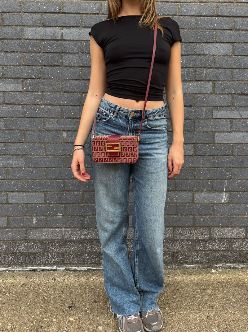 Fendi Zucchini Mini Crossbody - worn