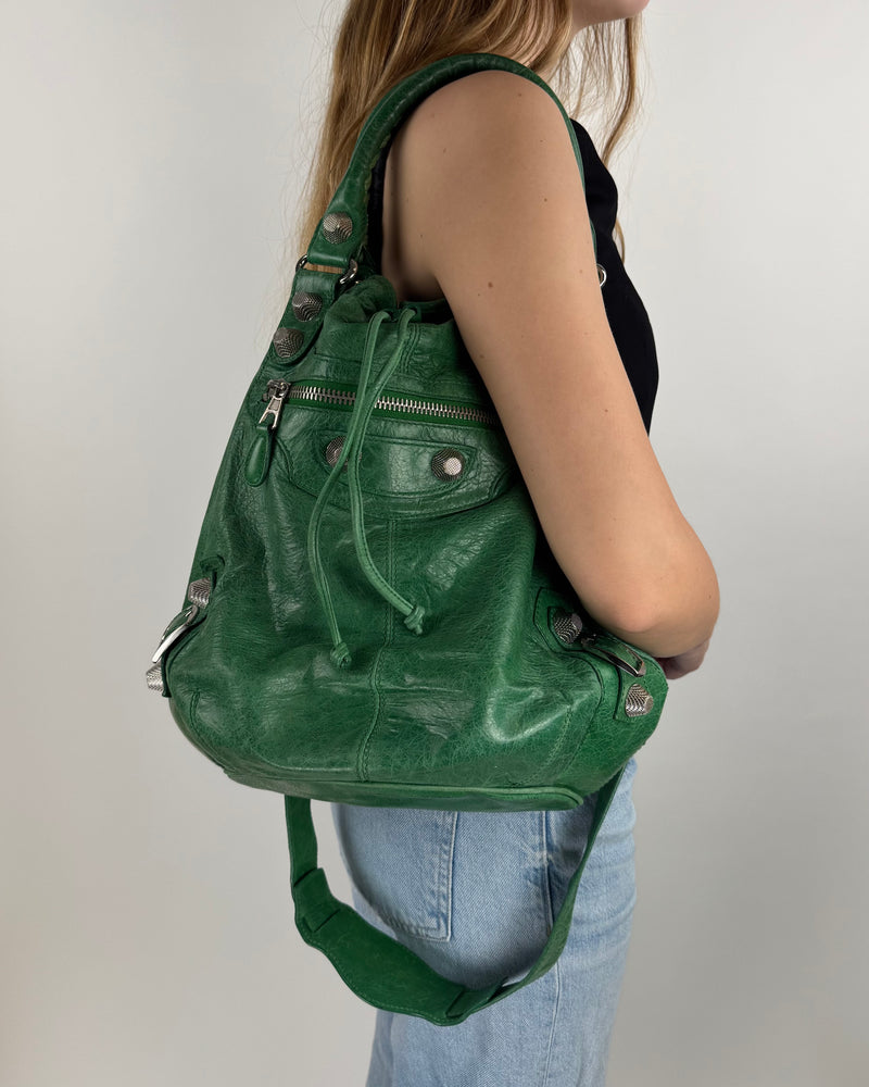 Balenciaga Bucket Pompon Giant - worn
