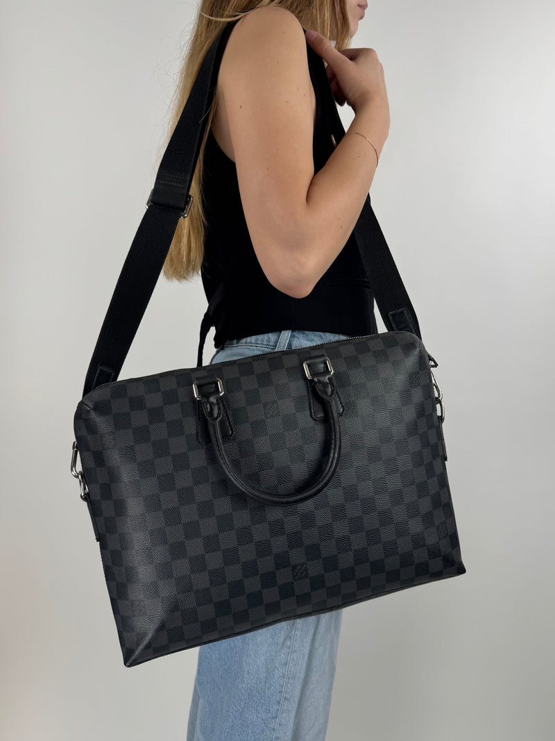 Louis Vuitton Porte-Documents Voyage - worn