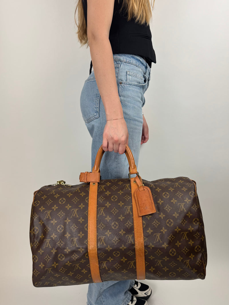 Louis Vuitton Keepall 50 - worn