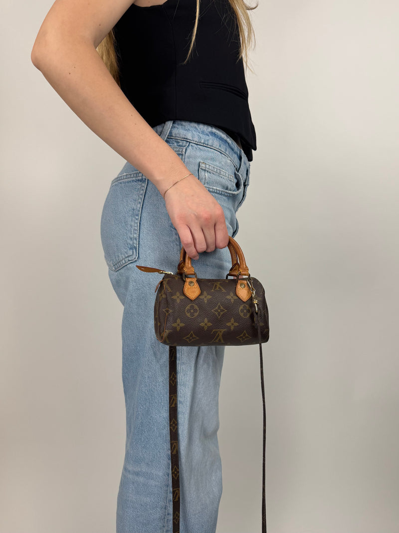 Louis Vuitton Mini Speedy - worn