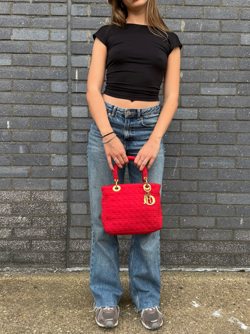 Dior Lady Dior Medium - worn