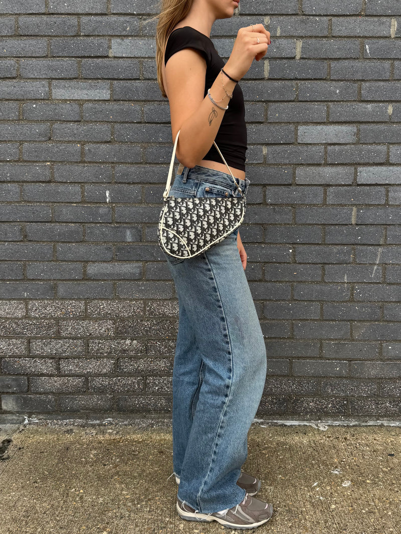 Dior Trotter Saddle Pouch - worn