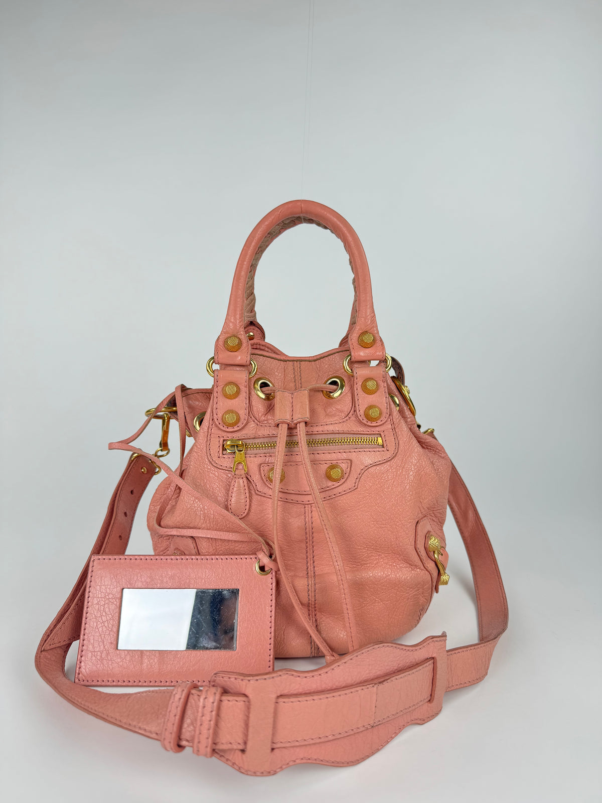 Balenciaga Bucket Pompon Small