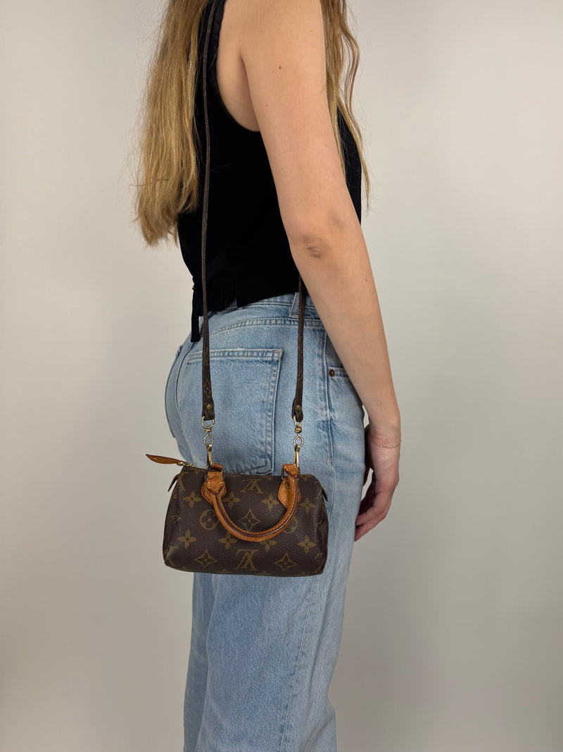 Louis Vuitton Mini Speedy - worn