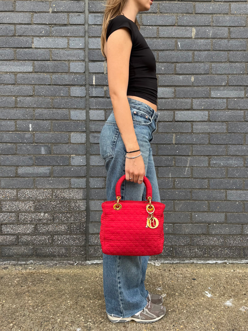 Dior Lady Dior Medium - worn