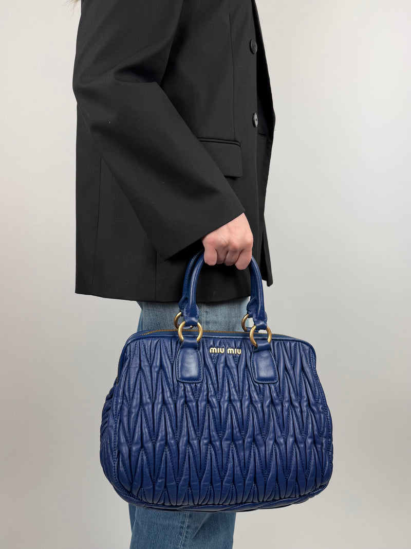 Miu Miu Matelasse Sac A Main - worn