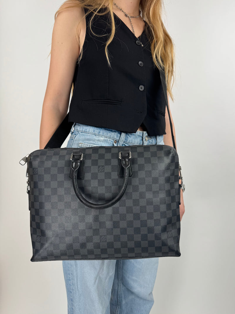Louis Vuitton Porte-Documents Voyage - worn