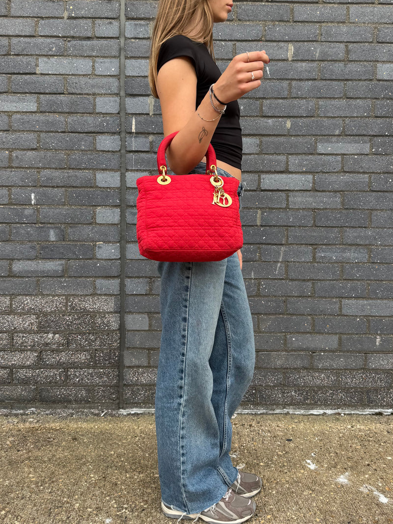 Dior Lady Dior Medium - worn