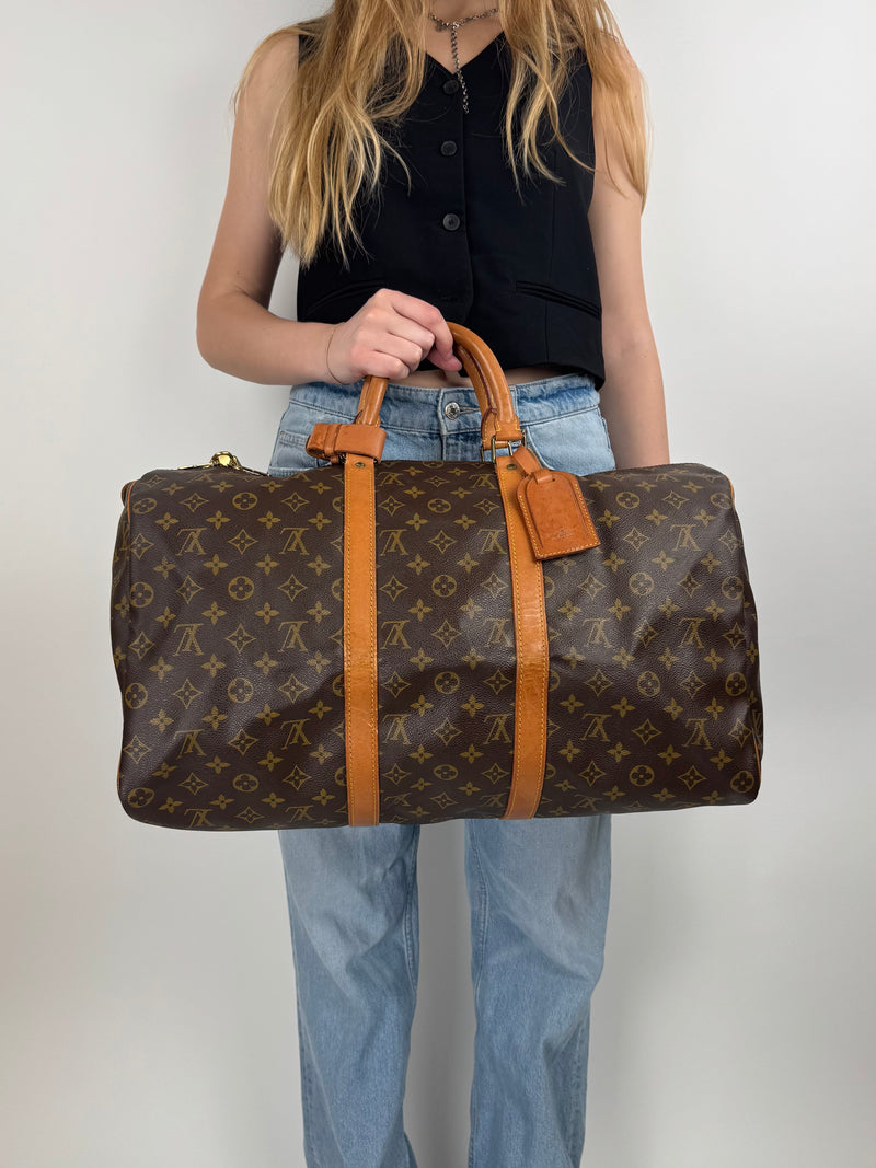 Louis Vuitton Keepall 50 - worn