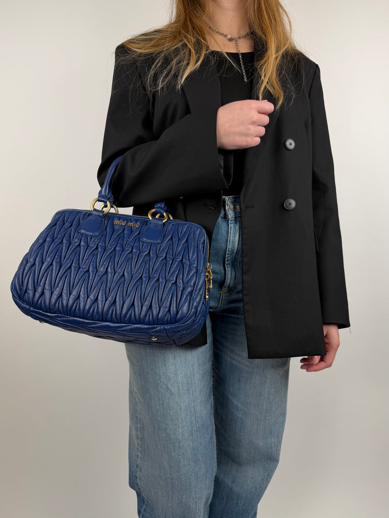 Miu Miu Matelasse Sac A Main - worn