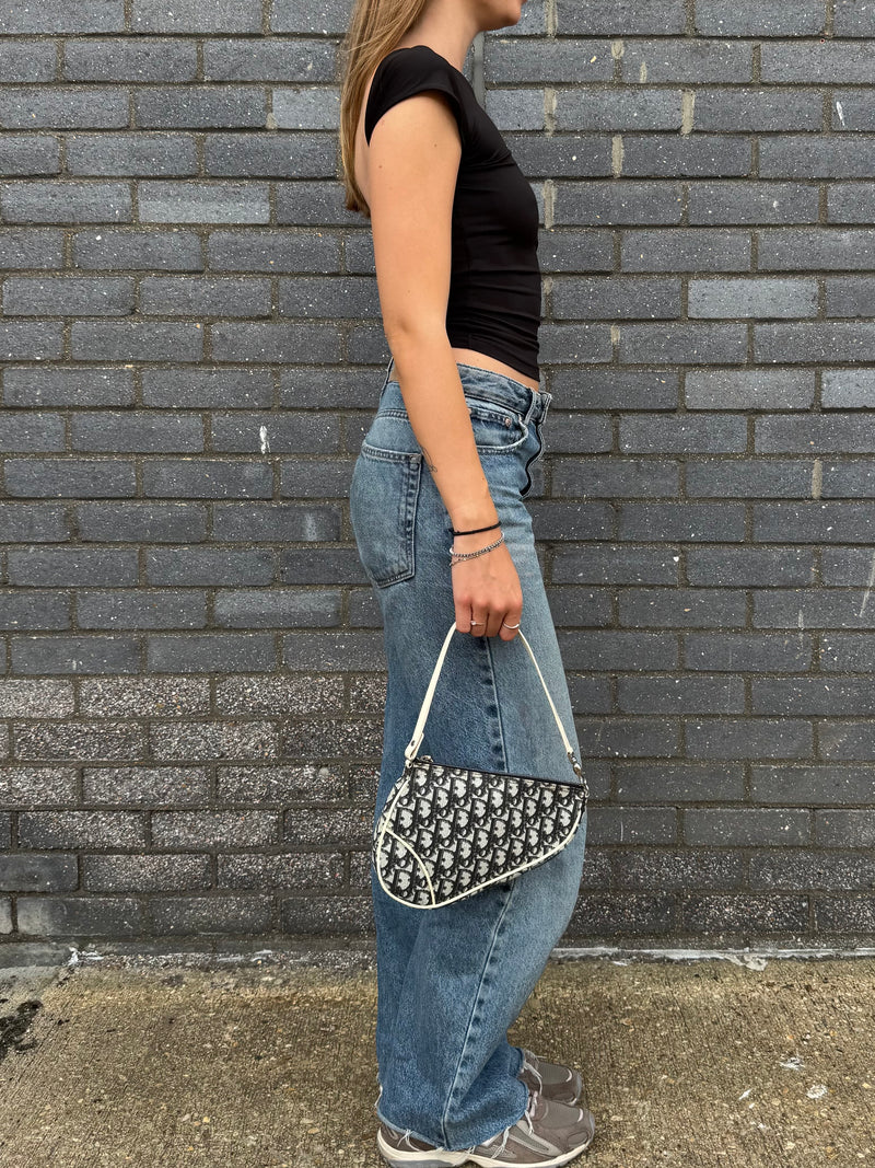 Dior Trotter Saddle Pouch - worn