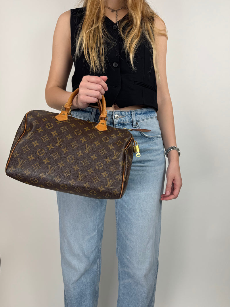 Louis Vuitton Speedy 30 - worn