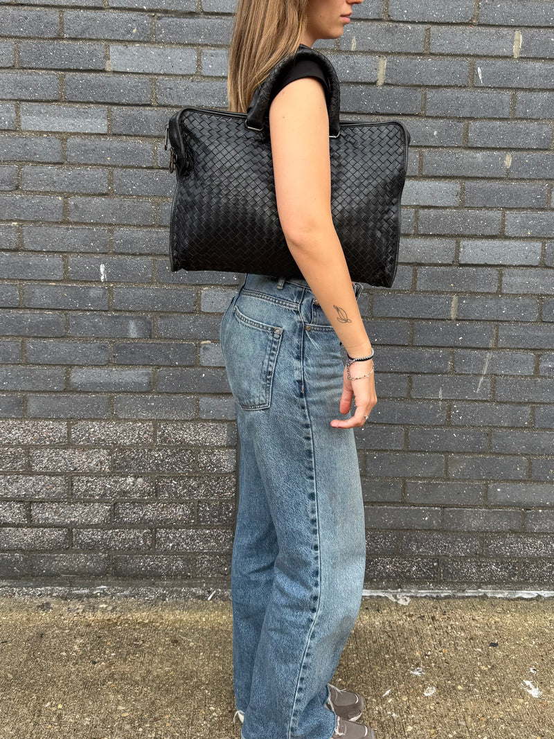 Bottega Veneta Intrecciato Briefcase - worn