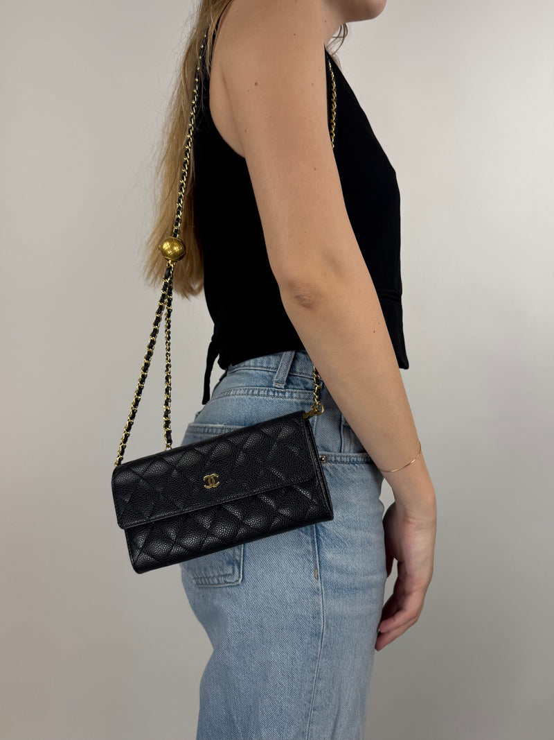 Chanel Wallet On Chain - worn