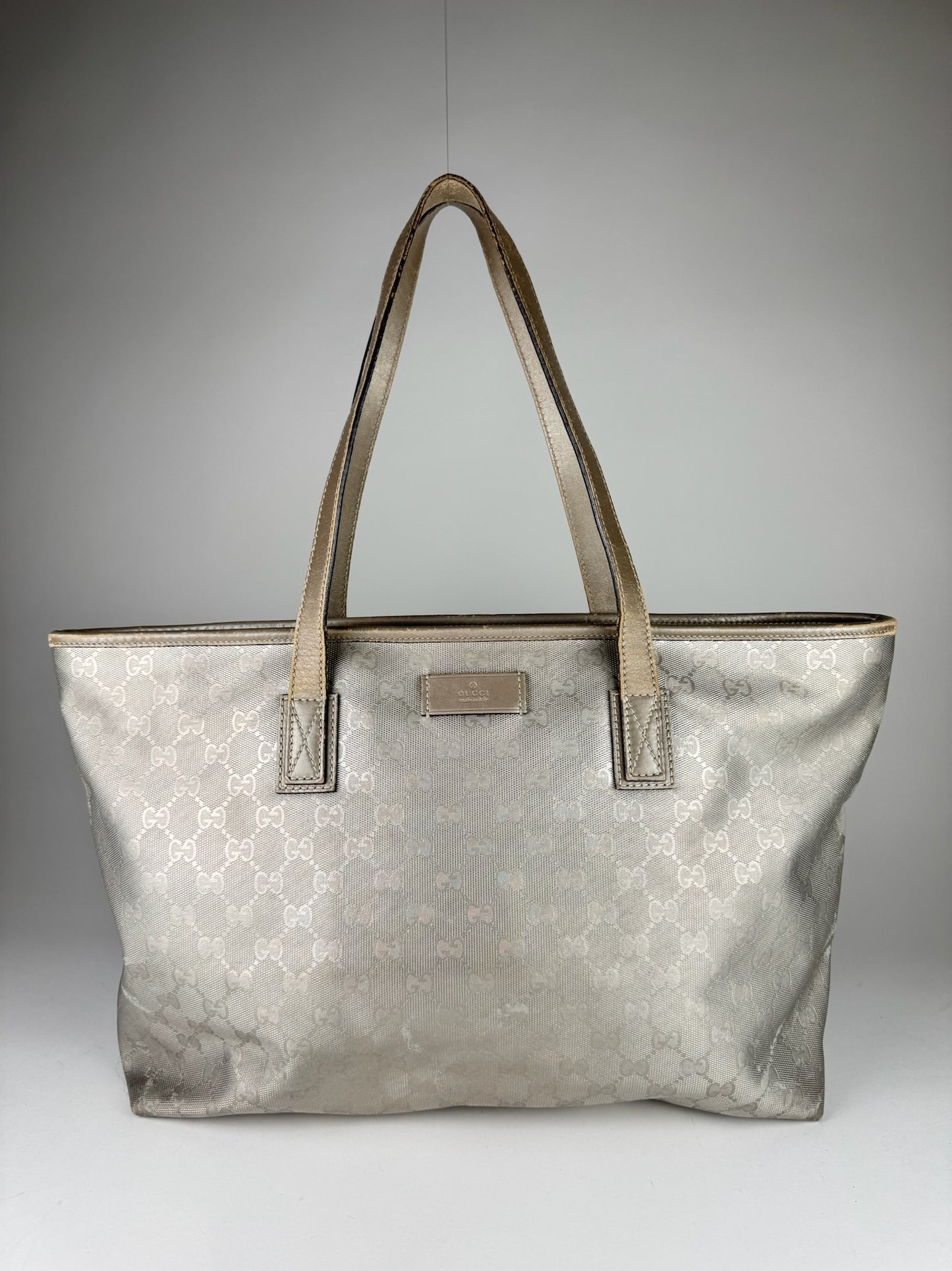 Gucci Imprime Metallic Tote