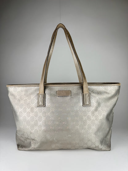 Gucci Imprime Metallic Tote