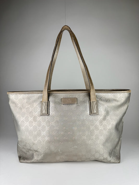 Gucci Imprime Metallic Tote