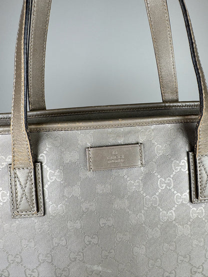 Gucci Imprime Metallic Tote