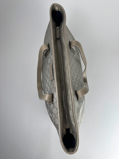 Gucci Imprime Metallic Tote